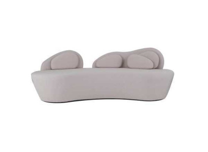 Weißes 3-Sitzer Sofa Polster 3-Sitzer Wohnzimmer Couch Luxus Textil Sofa